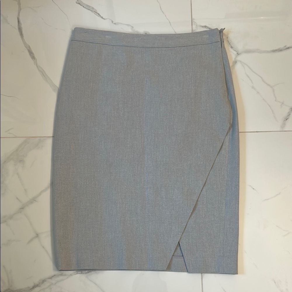 Banana Republic Gray Asymmetrical Pencil Skirt
